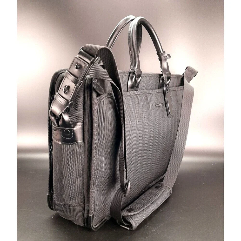 P.I.D personnel index design business Laptop bag Ballistic Black Nylon Briefcase